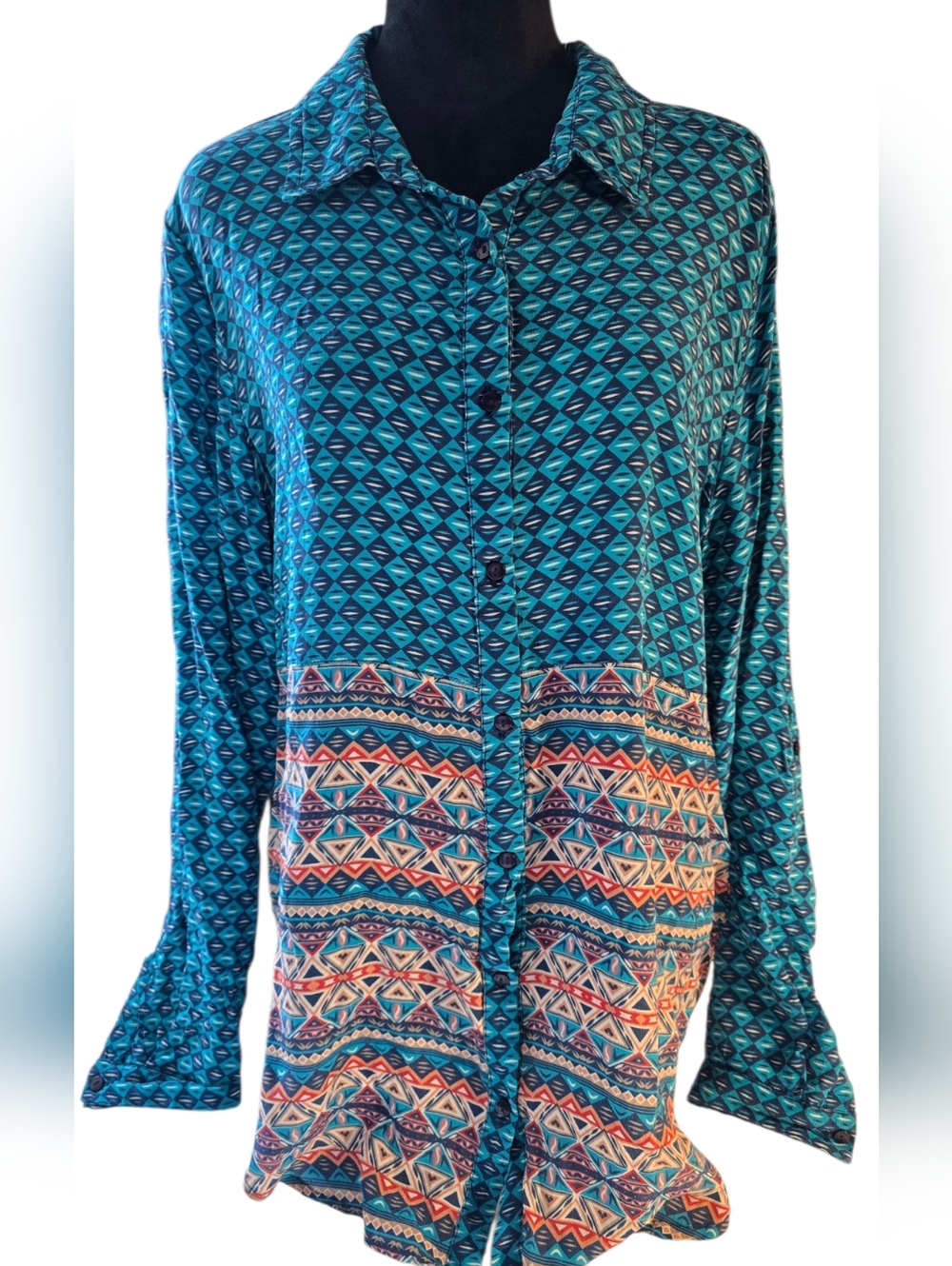 Tolani 100% Silk Tunic Large